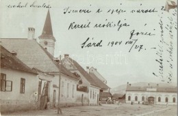 T2 1904 Sárd, FÅ‘ Tér, Templom, Községháza / Street View, Church, Town Hall, Photo - Non Classificati