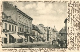 * T2/T3 Nagyszeben, Hermannstadt, Sibiu; Heltauergasse / Utcakép, Friedrich Schwabe, Franz Zein üzletei... - Non Classificati