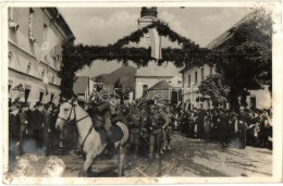 T3 1940 Nagybánya, Baia Mare; Bevonulás, Szvasztika Zászló / Entry Of The Hungarian... - Non Classificati