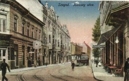 ** T2 Szeged, Kölcsey Utca, Royal Szálloda, Villamos, Szatmári Géza üzlete,... - Non Classificati