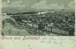 * T4 1898 Budapest V. Duna Part, Ottmar Zieher Litho (Rb) - Zonder Classificatie