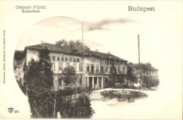 ** T2/T3 Budapest II. CsászárfürdÅ‘, Schwarcz Jakab Kiadása / Kaiserbad (EK) - Non Classificati