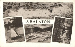 ** Balaton - 4 Db RÉGI Városképes Lap, Siófok / 4 Pre-1945 Town-view Postcards - Zonder Classificatie