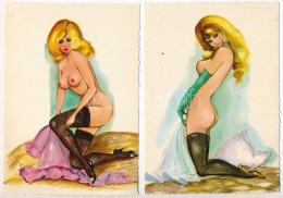 ** 4 Db MODERN Erotikus MÅ±vészlap / 4 Modern Unused Erotic Art Postcards - Non Classificati