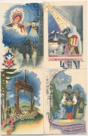 ** 4 Db RÉGI Bozó MÅ±vészlap / 4 Pre-1945 Bozó Art Postcards - Sin Clasificación