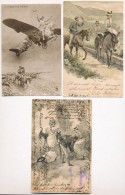 ** * 10 Db RÉGI Lovas Motívumlap, Vegyes MinÅ‘ség / 10 Pre-1945 Horse Motive Cards, Mixed... - Non Classificati