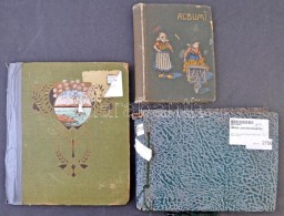 3 Db Kis Alakú Képeslap Album 62+160+300 Hellyel / 3 Small Sized Postcard Albums For 62+160+300... - Sin Clasificación