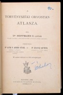 Dr. Hoffmann E. Lovag: A Törvényszéki Orvostan Atlasza. Lehmann-féle Orvosi Kézi... - Sin Clasificación