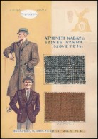 1940 SzegÅ‘ Gizi (1902-1985): Plakát Terv Ruha Mintával , Kollázs Vegyes Technika, 28×20... - Andere & Zonder Classificatie
