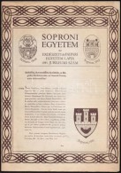 1983 Soproni Egyetem Az Erdészeti és Faipari Egyetem Lapja, 1983. Jubileumi Szám. TÅ±zött... - Non Classificati