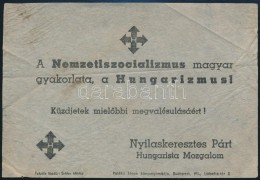 Cca 1940 Nyilaskeresztes Párt Szórólapja, 10x15 Cm - Non Classificati
