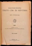 1936 Magyarország Tiszti Cím- és Névtára. XLIV. évf. Szerk.: Magyar... - Non Classificati