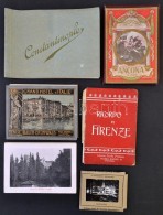 Cca 1900-1930 Vegyes Leporelló Füzet Tétel, 6 Db, Köztük  Firenze, Ancona, Velence,... - Sin Clasificación