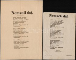 Cca 1900 A Nemzeti Dal 2 Db Reprint Példánya - Non Classificati
