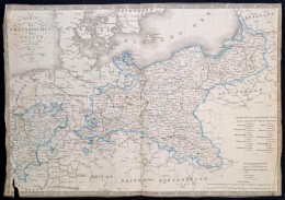 1839 Poroszország Térképe, F. Fried, Wien, Artaria & Comp., Német Nyelven,... - Andere & Zonder Classificatie