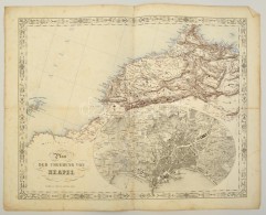 Cca 1845-1847 Joseph Scheda (1815-1888): Plan Der Umgebung Von Neapel. Nápoly és... - Andere & Zonder Classificatie