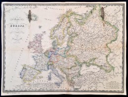 1860 Európa Térképe, F. Fried, Wien, Artaria & Comp., Német Nyelven, Foltos, A... - Andere & Zonder Classificatie