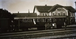 Cca 1940 Szob, Vasútállomás, Katonák Indulás ElÅ‘tt, 4 Db Korabeli... - Autres & Non Classés
