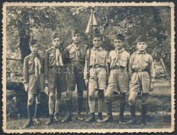 Cca 1930 Kis Cserkészek Csoportképe, Fotó, 8,5x11 Cm - Movimiento Scout