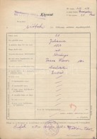 1939 Siófok, Hitközségi Születési Anyakönyvi Kivonat, Fábián... - Altri & Non Classificati