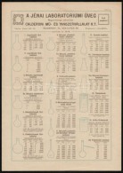 A Jénai Laboratóriumi üveg Reklám Szórólapja - Pubblicitari
