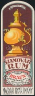 Cca 1910 Szamovár Rum Italcímke, Braun Testvérek Rt., Posner, Litho, 16,5x6 Cm - Pubblicitari