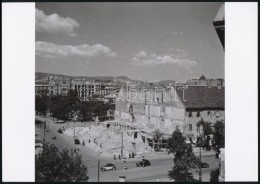 Cca 1948 Budapest, Sztálin Tér, Deák Tér, Tanács Körút Eleje, 3 Db... - Altri & Non Classificati