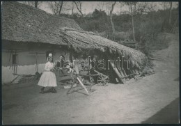 Cca 1931 Kerny István (1879-1963): Gazdasági Udvar Nádújfalun, Feliratozott, Vintage... - Altri & Non Classificati