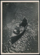 Cca 1933 Kinszki Imre (1901-1945): Csónakázó-tó, Pecséttel,... - Altri & Non Classificati