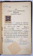 1923 Jogi Kar Leckekönyv, Számos Híres Jogász Aláírásával - Altri & Non Classificati