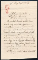 1883 Nagyenyed, Nyáry László (?-?) NevelÅ‘je, Vincze Dániel Levele Neveltje... - Sin Clasificación