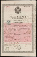 1860 Belföldi útlevél / 1860 Passport For Inland - Sin Clasificación