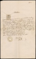 1858 Német NyelvÅ± Keresztelési Anyakönyvi Kivonat, 30 Kr Okmánybélyeggel /... - Sin Clasificación