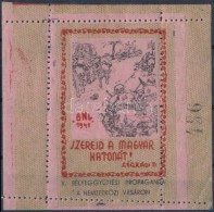 1941 Szeresd A Magyar Katonákat! Számozott Levélzáró (8.000) - Non Classificati