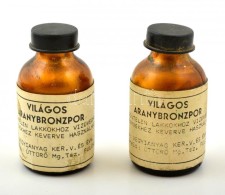 2 üveg Világos Aranybronzpor - Altri & Non Classificati