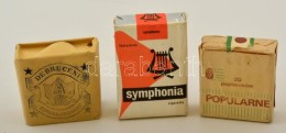 3 Csomag Cigaretta (Debreceni Szivarkadohány, Symphnia, Popularne), Bontatlan Csomagolásban - Altri & Non Classificati