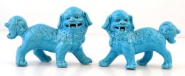 Kínai Porcelán Fo-kutyák (kapuÅ‘rzÅ‘ Oroszlánok), 2 Db, Hibátlanok,... - Altri & Non Classificati