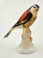 Aquincumi Porcelán Madár, Kézzel Festett, Jelzett, Hibátlan, M: 10 Cm. - Otros & Sin Clasificación