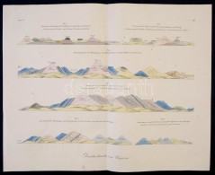 Cca 1858 Magyarországi Hegységek Geológiai ábrázolása. Durchschnitte Von... - Prenten & Gravure