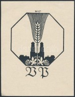 Hubert Wilm (1887-1953): Ex Libris BB. Klisé, Papír, Jelzett A Klisén, 9×7 Cm - Altri & Non Classificati