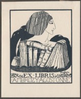 Sassy Attila (Aiglon) (1880-1967): Ex Libris Ambrózy Ágostonné, Klisé, Papír,... - Other & Unclassified