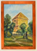 Turmayer Jelzéssel: Öregtorony, Akvarell, Papír, Fa Keretben, 29×20 Cm - Altri & Non Classificati