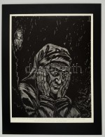 Gy. Szabó Béla (1905-1985): Dante. Fametszet, Papír, Jelzett, 52,5x40 Cm - Altri & Non Classificati