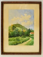 R.B. Jelzéssel: KÅ‘szeg 1958. Akvarell, Papír, üvegezett Keretben, 23×17 Cm - Altri & Non Classificati