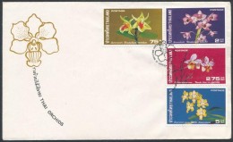 1975 Orchideák Sor FDC-n Mi 764-767 - Other & Unclassified