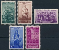 ** 1953 NépmÅ±vészet Sor Mi 1430-1434 - Altri & Non Classificati