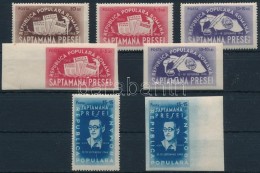 ** 1948 Román Sajtó Fogazott és Vágott Sor Mi 1154-1157 A + B - Altri & Non Classificati