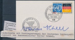 1975 Az NSZK Csatlakozása ENSZ-hez Mi 781 Emléklap Walter Scheel... - Altri & Non Classificati