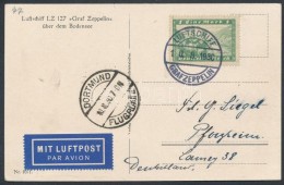 1930 Zeppelin Dortmundi Repülés Képeslap / Zeppelin Flight To Dortmund Postcard - Altri & Non Classificati