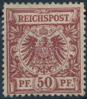 * 1889 Mi 50b (Mi EUR 1.400.-) Certificate: Jäschke-Lantelme, Signed: Köhler (kis... - Altri & Non Classificati